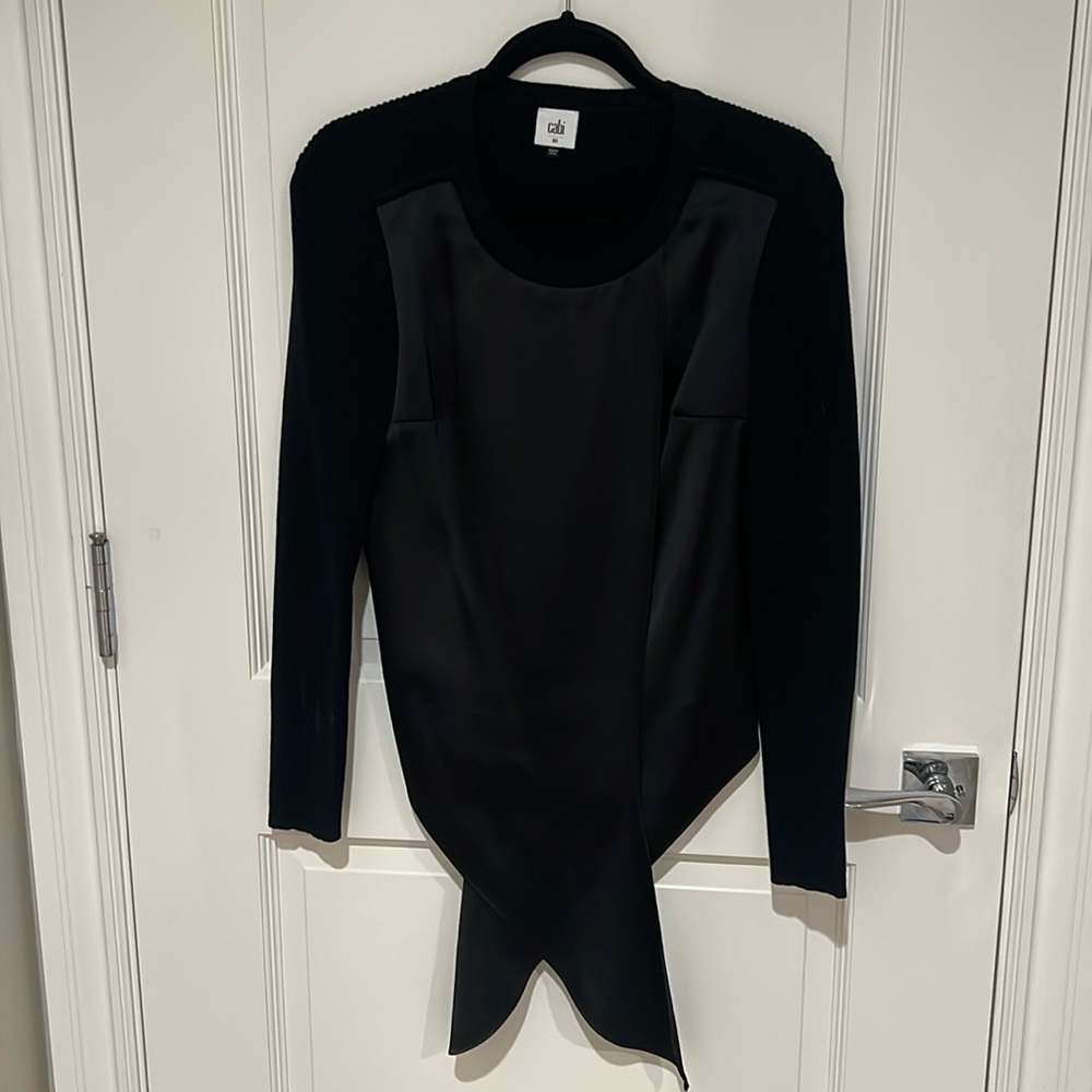 Cabi black crosstie pullover